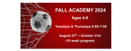 Fall Academy Registration is OPEN